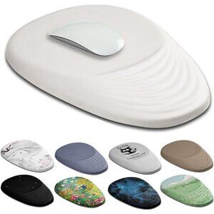 Ergonomic mouse pad with wrist support memory foam non slip base for office gami